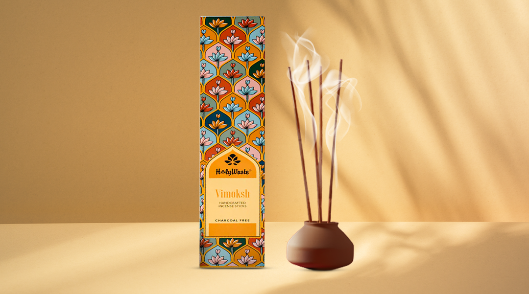 HolyWaste® Vimoksh Charcoal-free Incense Sticks (35 sticks)