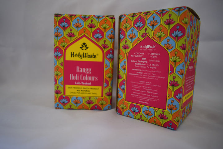 HolyWaste® Rangg Holi Colours - 100gms Single Colour Pack