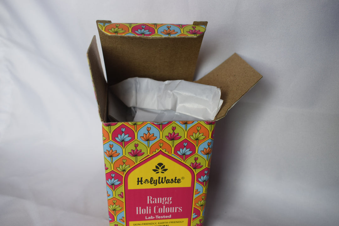 HolyWaste® Rangg Holi Colours - 100gms Single Colour Pack